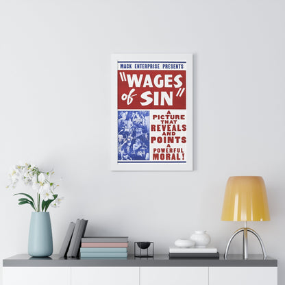 WAGES OF SIN 1938 - Framed Movie Poster-The Sticker Space