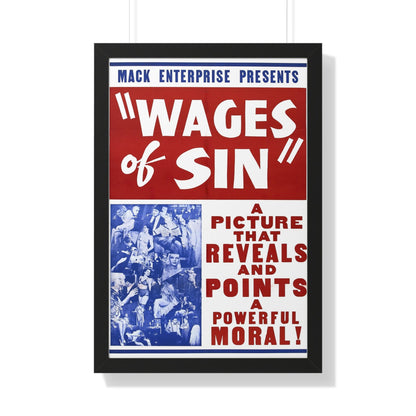 WAGES OF SIN 1938 - Framed Movie Poster-20" x 30"-The Sticker Space