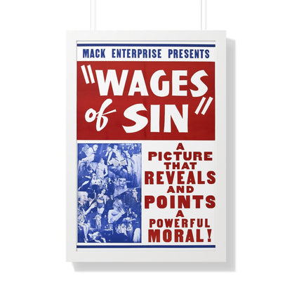 WAGES OF SIN 1938 - Framed Movie Poster-20" x 30"-The Sticker Space