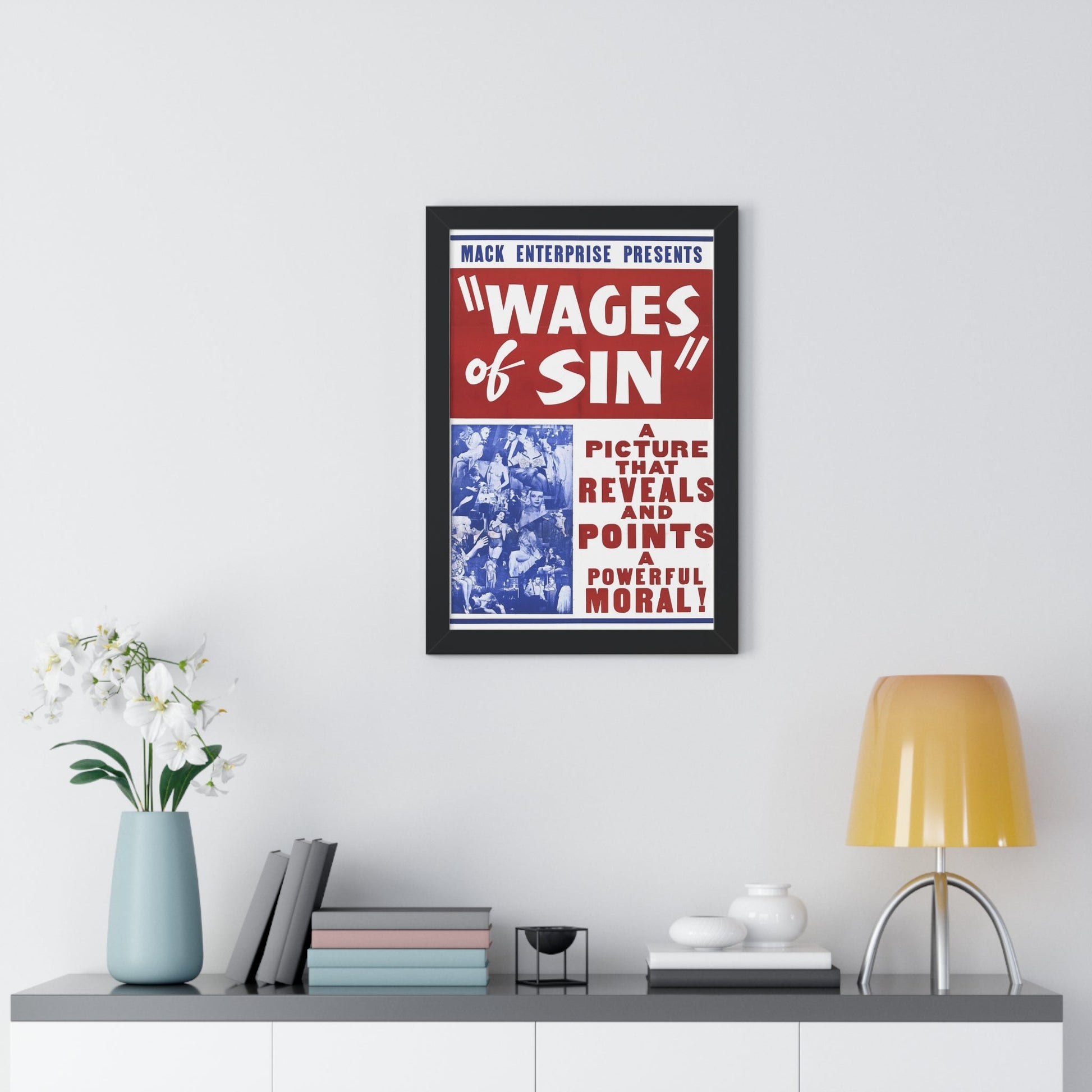 WAGES OF SIN 1938 - Framed Movie Poster-The Sticker Space