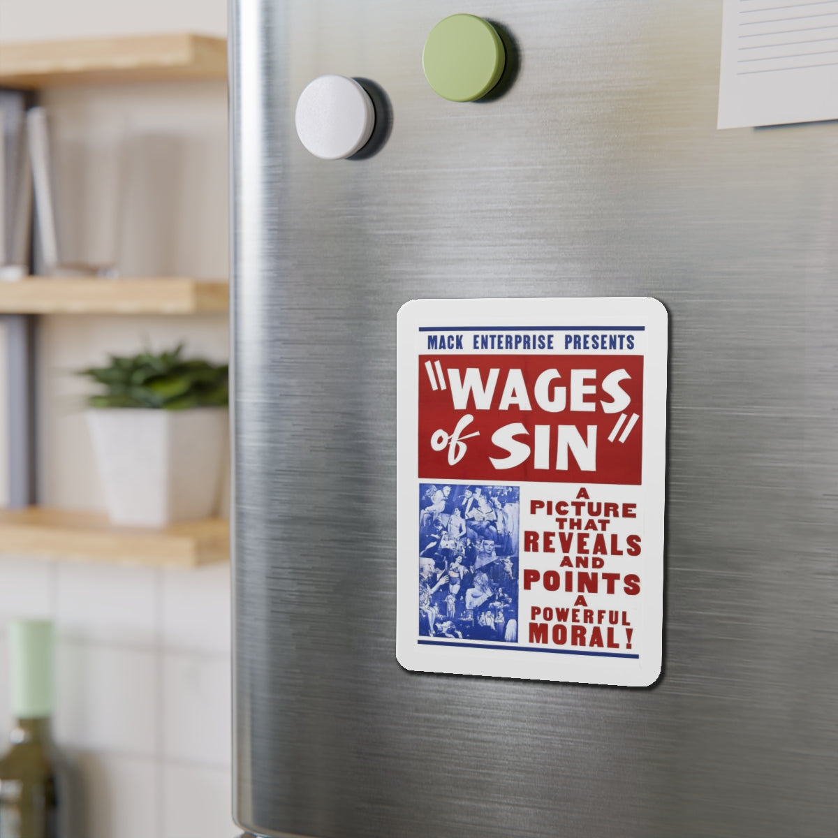 WAGES OF SIN 1938 Movie Poster - Refrigerator Magnet-The Sticker Space