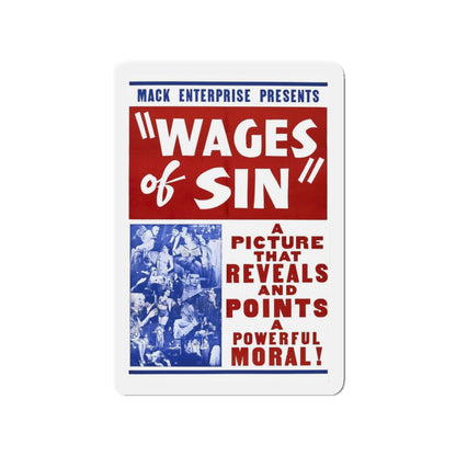 WAGES OF SIN 1938 Movie Poster - Refrigerator Magnet-3" x 3"-The Sticker Space