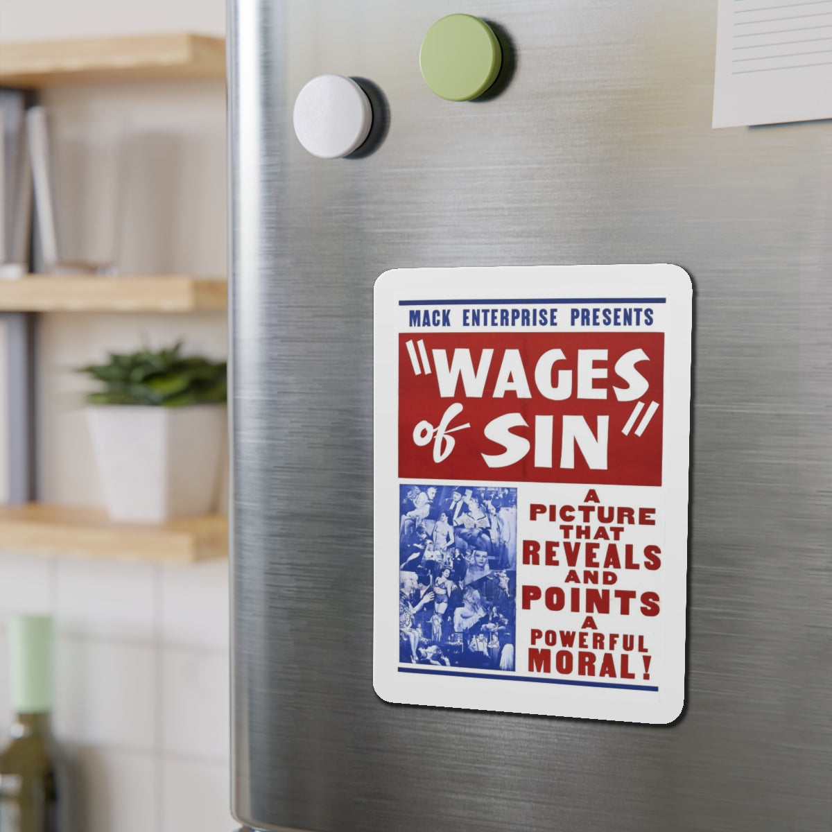 WAGES OF SIN 1938 Movie Poster - Refrigerator Magnet-The Sticker Space