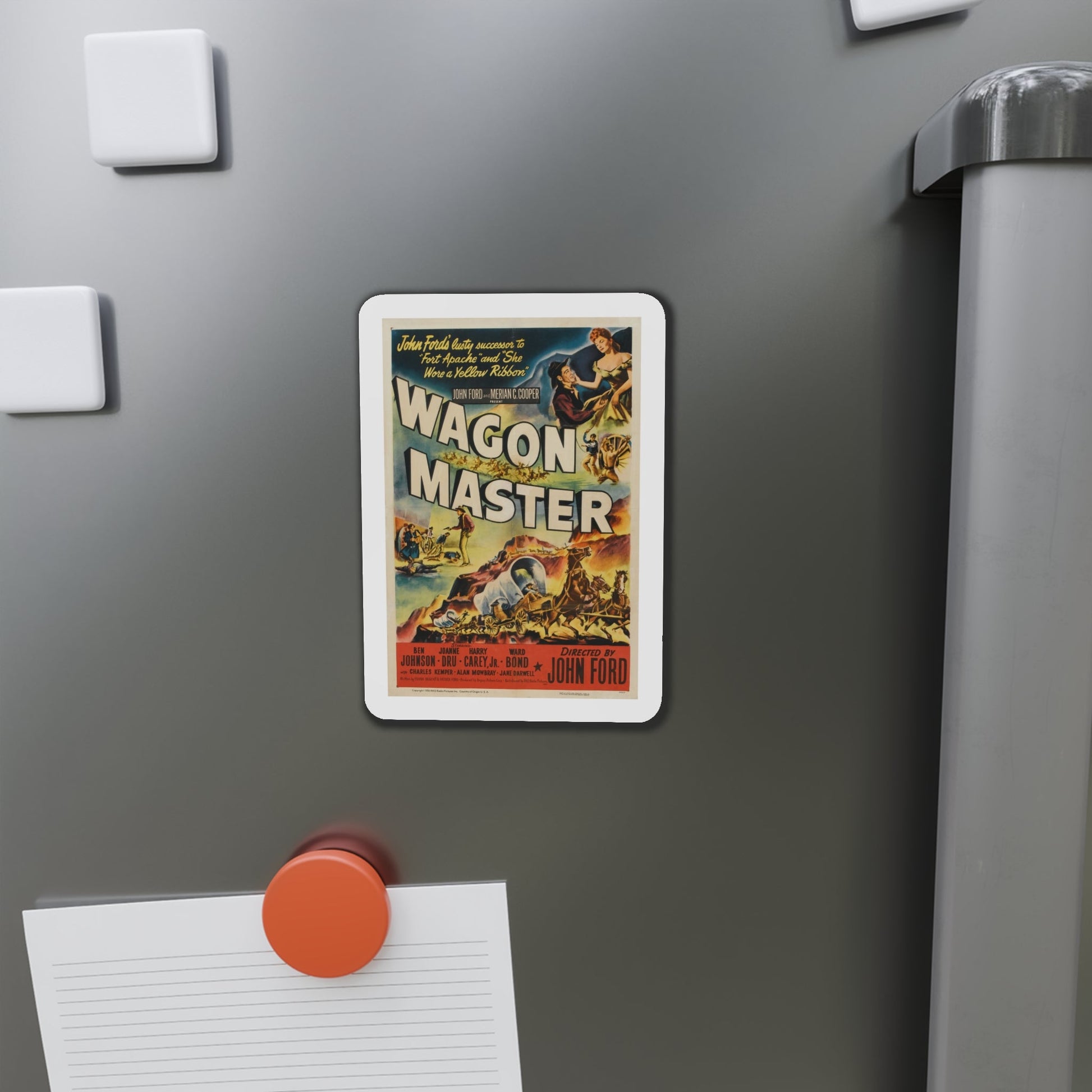 Wagon Master 1950 Movie Poster Die-Cut Magnet-The Sticker Space