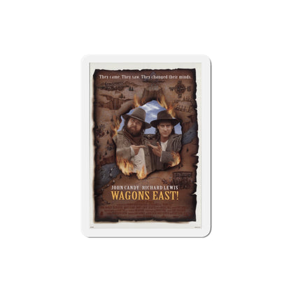 Wagons East 1994 Movie Poster Die-Cut Magnet-3" x 3"-The Sticker Space