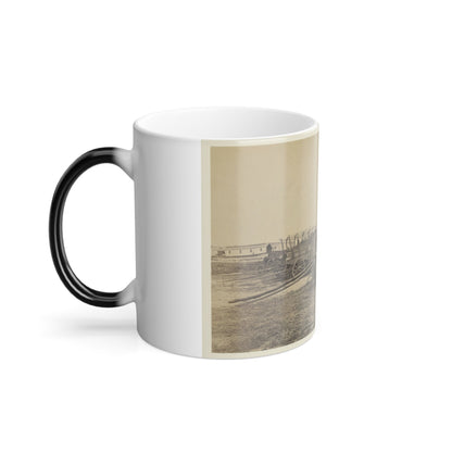 Wagons With Caisson in Foreground, Probably at a Civil War Military Camp (U.S. Civil War) Color Morphing Mug 11oz-11oz-The Sticker Space