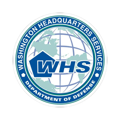 Wahington Headquarters Services WHS - STICKER Vinyl Kiss-Cut Decal 3 Inch White - The Sticker Space
