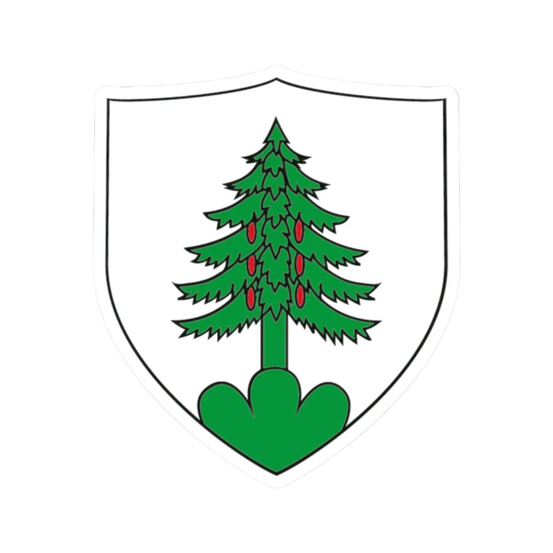 Walchwil Wappen (Switzerland) (Coat of Arms) STICKER Vinyl Kiss-Cut Decal 2 Inch White - The Sticker Space