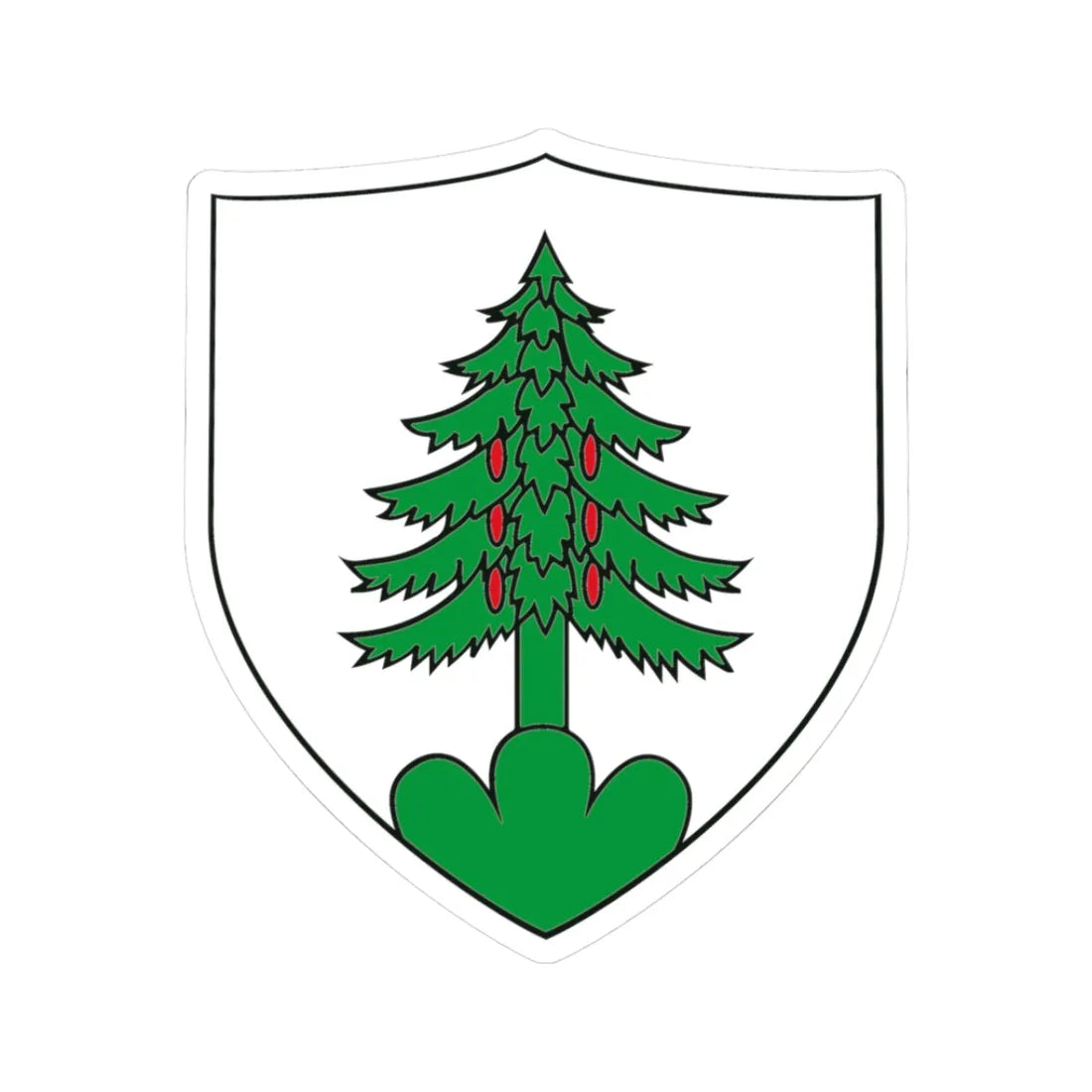 Walchwil Wappen (Switzerland) (Coat of Arms) STICKER Vinyl Kiss-Cut Decal 3 Inch White - The Sticker Space