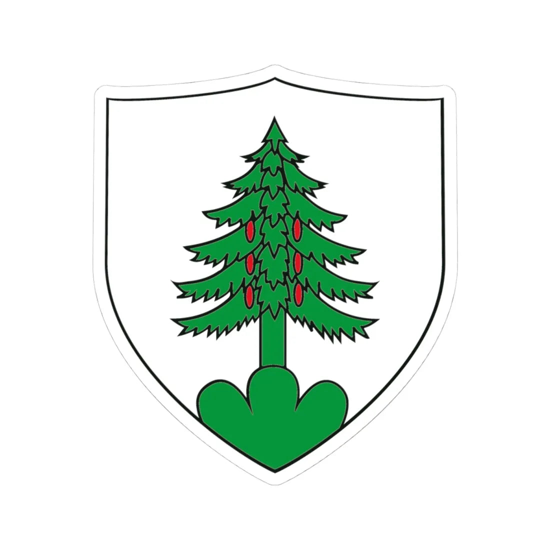 Walchwil Wappen (Switzerland) (Coat of Arms) STICKER Vinyl Kiss-Cut Decal 4 Inch White - The Sticker Space