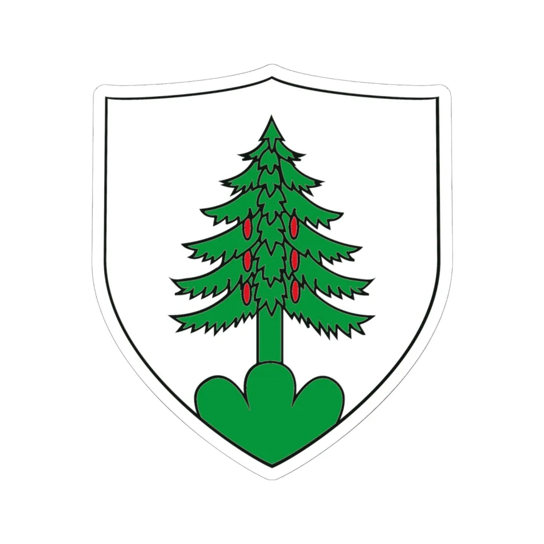 Walchwil Wappen (Switzerland) (Coat of Arms) STICKER Vinyl Kiss-Cut Decal 6 Inch White - The Sticker Space