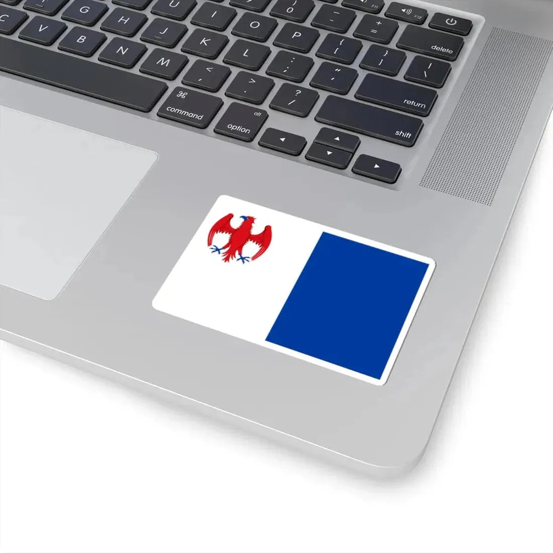 Walcourt vlag (Belgium) STICKER Vinyl Kiss-Cut Decal - The Sticker Space