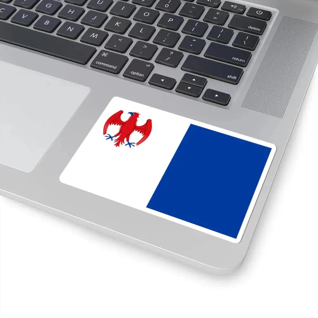 Walcourt vlag (Belgium) STICKER Vinyl Kiss-Cut Decal - The Sticker Space