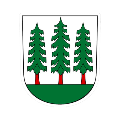 Wald-blazon-modern (Switzerland) (Coat of Arms) STICKER Vinyl Kiss-Cut Decal 2 Inch White - The Sticker Space