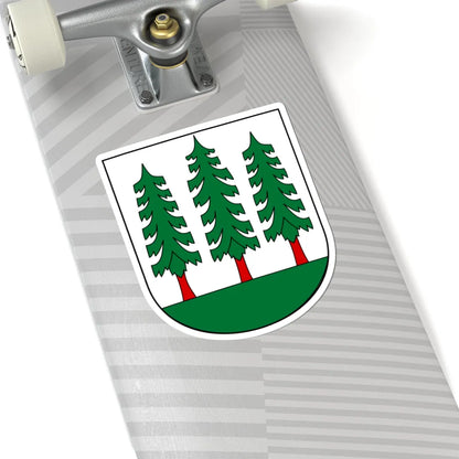Wald-blazon-modern (Switzerland) (Coat of Arms) STICKER Vinyl Kiss-Cut Decal - The Sticker Space