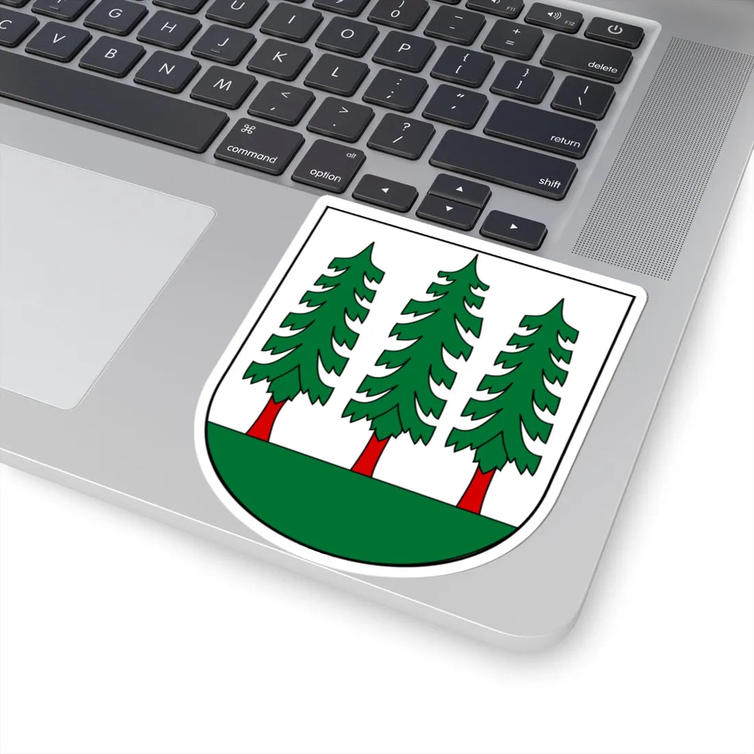Wald-blazon-modern (Switzerland) (Coat of Arms) STICKER Vinyl Kiss-Cut Decal - The Sticker Space