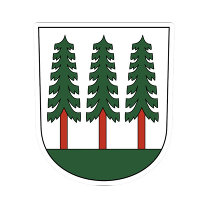 Wald-blazon (Switzerland) (Coat of Arms) STICKER Vinyl Kiss-Cut Decal 2 Inch White - The Sticker Space