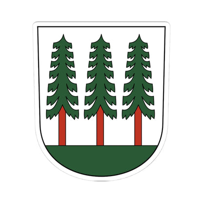 Wald-blazon (Switzerland) (Coat of Arms) STICKER Vinyl Kiss-Cut Decal 4 Inch White - The Sticker Space