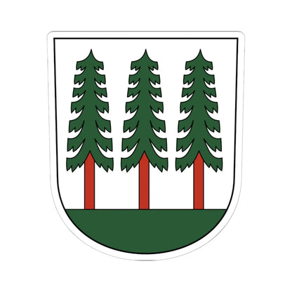 Wald-blazon (Switzerland) (Coat of Arms) STICKER Vinyl Kiss-Cut Decal 6 Inch White - The Sticker Space