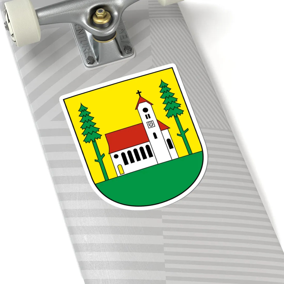 Waldkirch-blazon (Switzerland) (Coat of Arms) STICKER Vinyl Kiss-Cut Decal - The Sticker Space