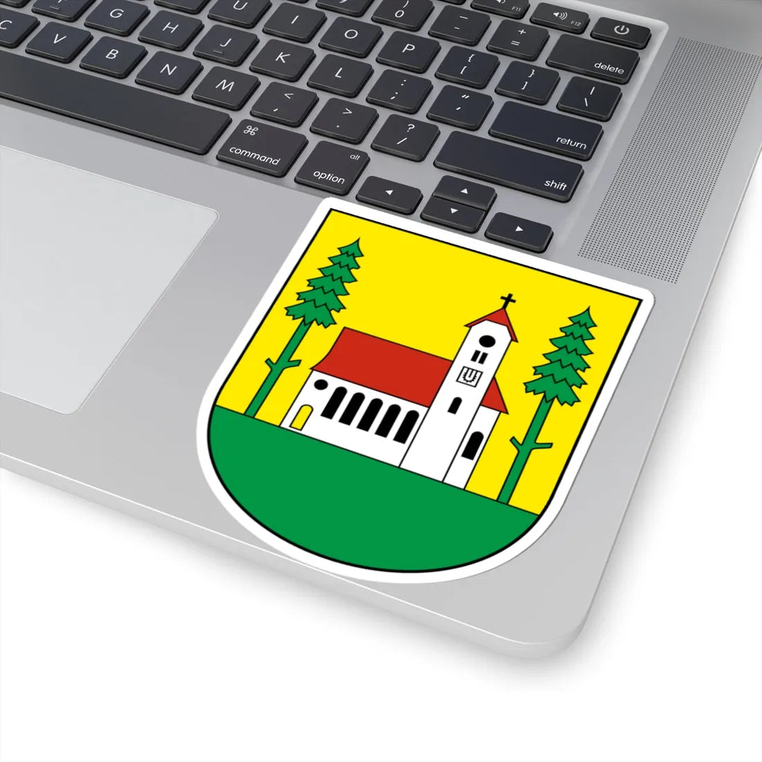 Waldkirch-blazon (Switzerland) (Coat of Arms) STICKER Vinyl Kiss-Cut Decal - The Sticker Space