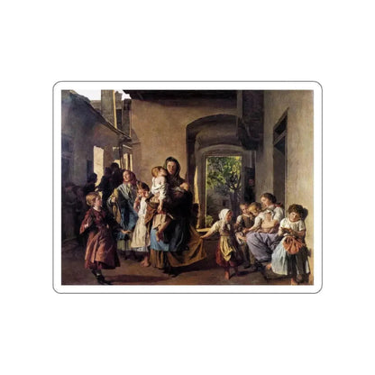 WALDMULLER, Fedinand Georg - After Confiscation (Artwork) STICKER Vinyl Die-Cut Decal White Die-Cut 3 Inch - The Sticker Space