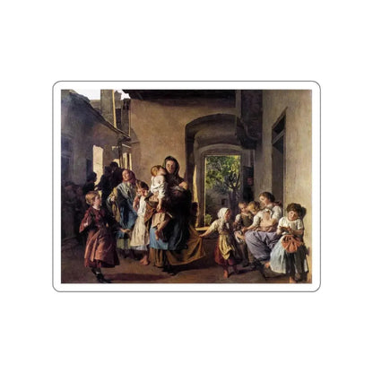 WALDMULLER, Fedinand Georg - After Confiscation (Artwork) STICKER Vinyl Die-Cut Decal White Die-Cut 4 Inch - The Sticker Space
