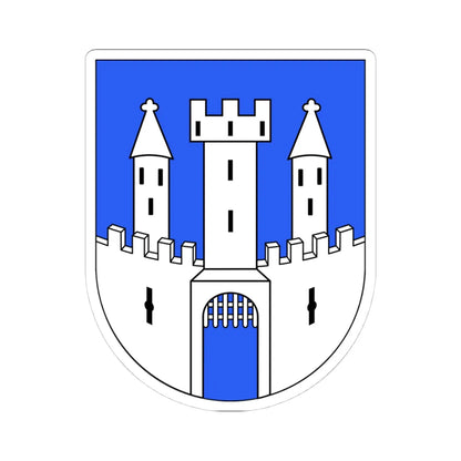 Walenstadt-coat of arms (Switzerland) (Coat of Arms) STICKER Vinyl Kiss-Cut Decal 4 Inch White - The Sticker Space