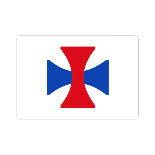 Walhain vlag (Belgium) STICKER Vinyl Kiss-Cut Decal 2 Inch White - The Sticker Space