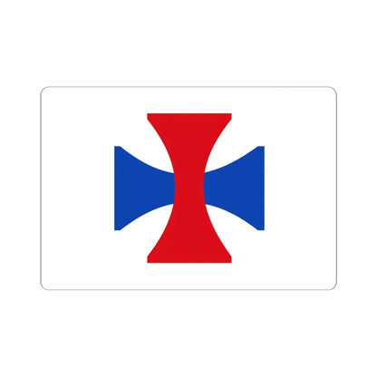 Walhain vlag (Belgium) STICKER Vinyl Kiss-Cut Decal 6 Inch White - The Sticker Space