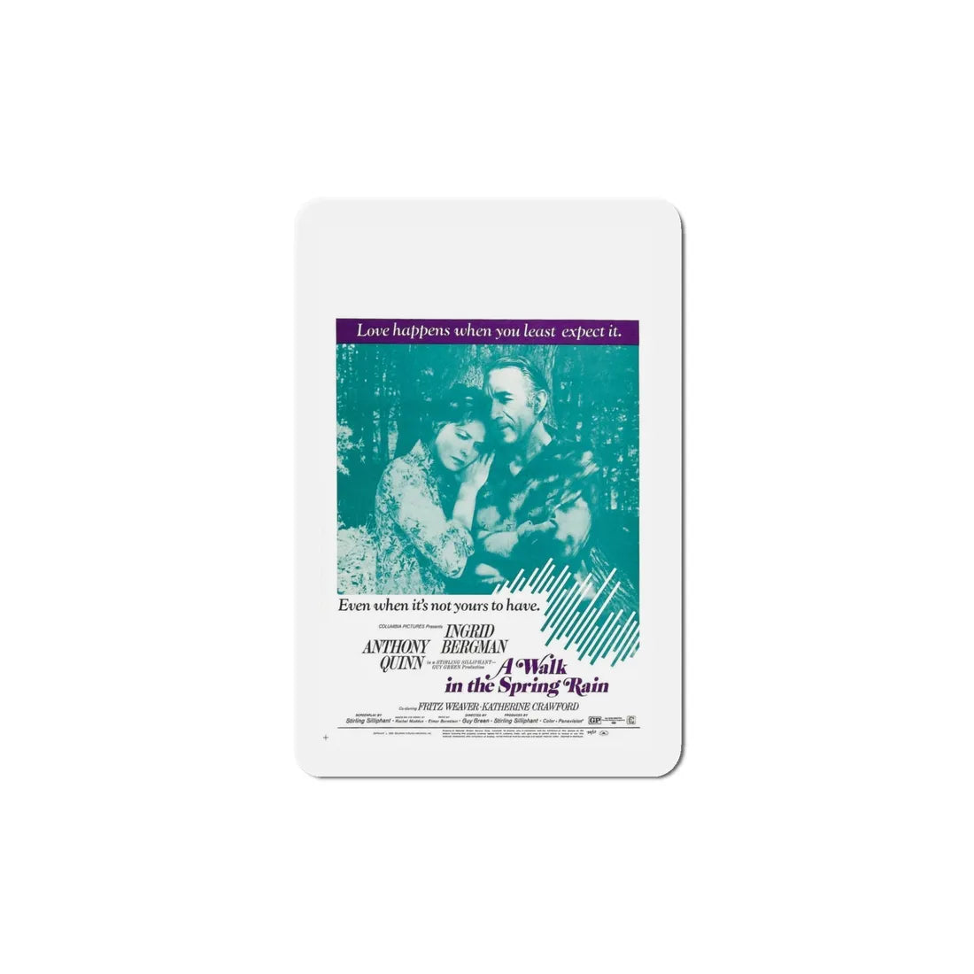 Walk in the Spring Rain 1970 Movie Poster Refrigerator Magnet 5 Inch - The Sticker Space