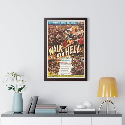 WALK INTO HELL 1956 - Framed Movie Poster-The Sticker Space