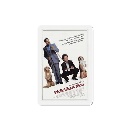 Walk Like a Man 1987 Movie Poster Refrigerator Magnet 2 Inch - The Sticker Space