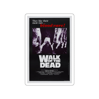 WALK OF THE DEAD (VENGEANCE OF THE ZOMBIES) 1973 Movie Poster STICKER Vinyl Die-Cut Decal-White-The Sticker Space