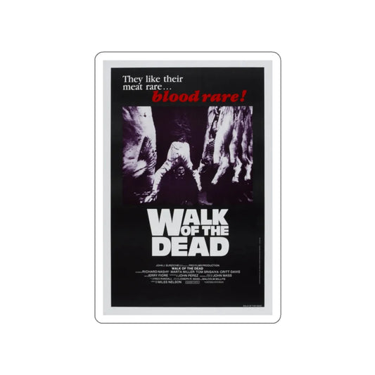 WALK OF THE DEAD (VENGEANCE OF THE ZOMBIES) 1973 Movie Poster STICKER Vinyl Die-Cut Decal 2 Inch - The Sticker Space