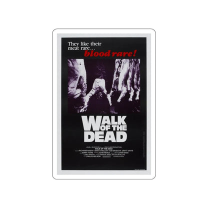 WALK OF THE DEAD (VENGEANCE OF THE ZOMBIES) 1973 Movie Poster STICKER Vinyl Die-Cut Decal 3 Inch - The Sticker Space