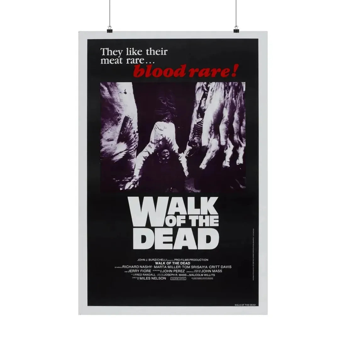 WALK OF THE DEAD (VENGEANCE OF THE ZOMBIES) 1973 - Paper Movie Poster 24″ x 36″ Matte - The Sticker Space