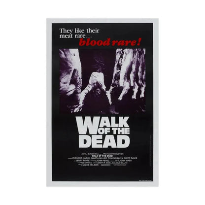 WALK OF THE DEAD (VENGEANCE OF THE ZOMBIES) 1973 - Paper Movie Poster - The Sticker Space