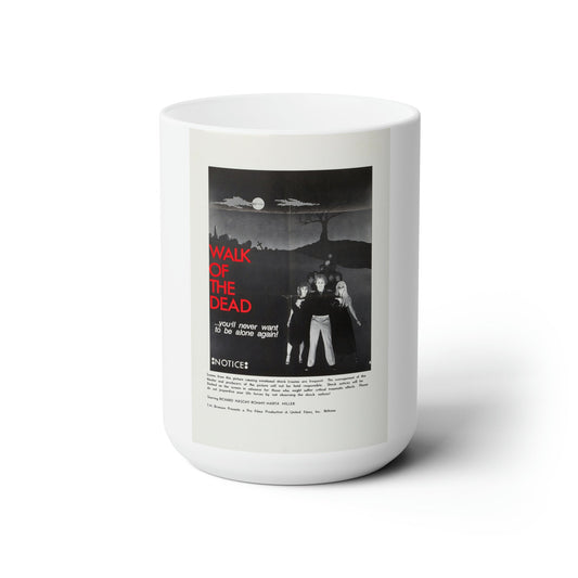 WALK OF THE DEAD (VENGEANCE OF THE ZOMBIES) (2) 1973 Movie Poster - White Coffee Cup 15oz-15oz-The Sticker Space