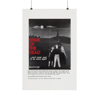 WALK OF THE DEAD (VENGEANCE OF THE ZOMBIES) (2) 1973 - Paper Movie Poster 20″ x 30″ Matte - The Sticker Space