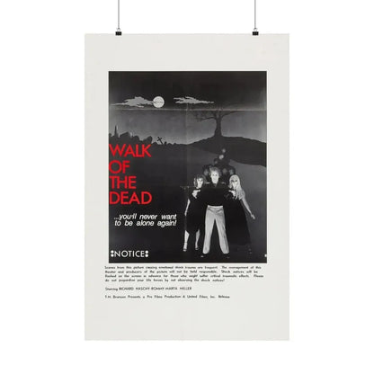 WALK OF THE DEAD (VENGEANCE OF THE ZOMBIES) (2) 1973 - Paper Movie Poster 24″ x 36″ Matte - The Sticker Space