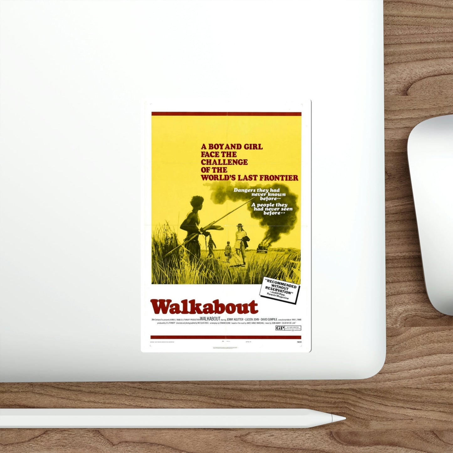 Walkabout 1971 Movie Poster STICKER Vinyl Die-Cut Decal-The Sticker Space