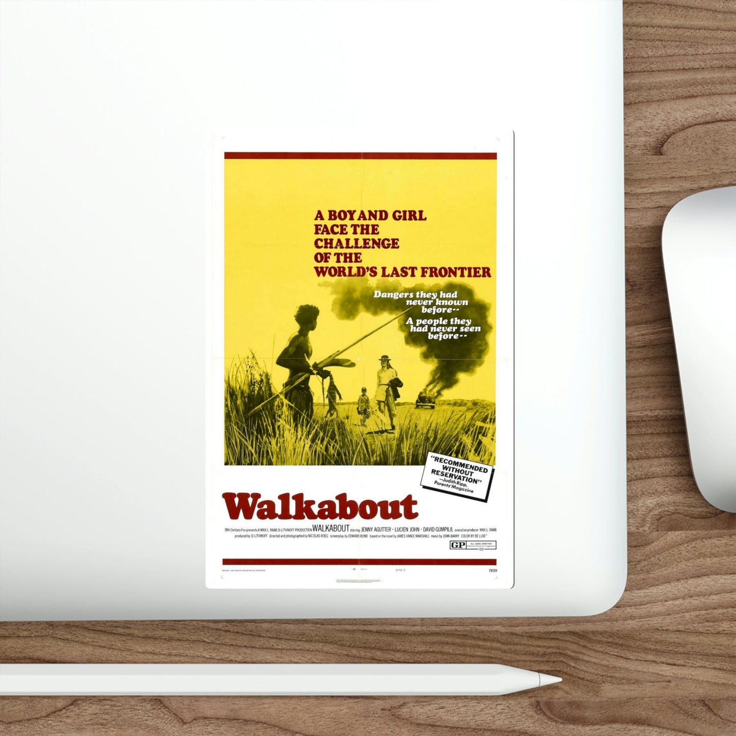 Walkabout 1971 Movie Poster STICKER Vinyl Die-Cut Decal-The Sticker Space