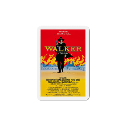 Walker 1987 Movie Poster Die-Cut Magnet-The Sticker Space