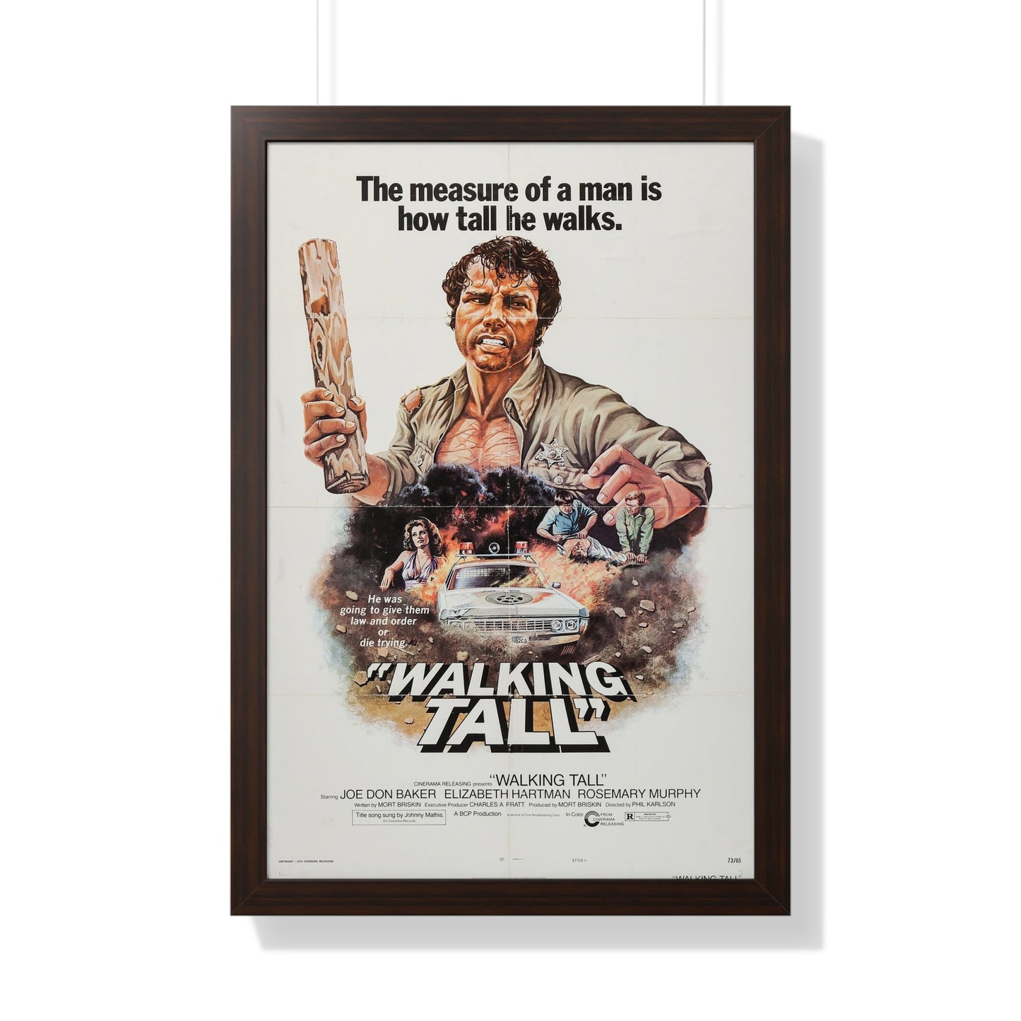 WALKING TALL 1973 - Framed Movie Poster-20" x 30"-The Sticker Space