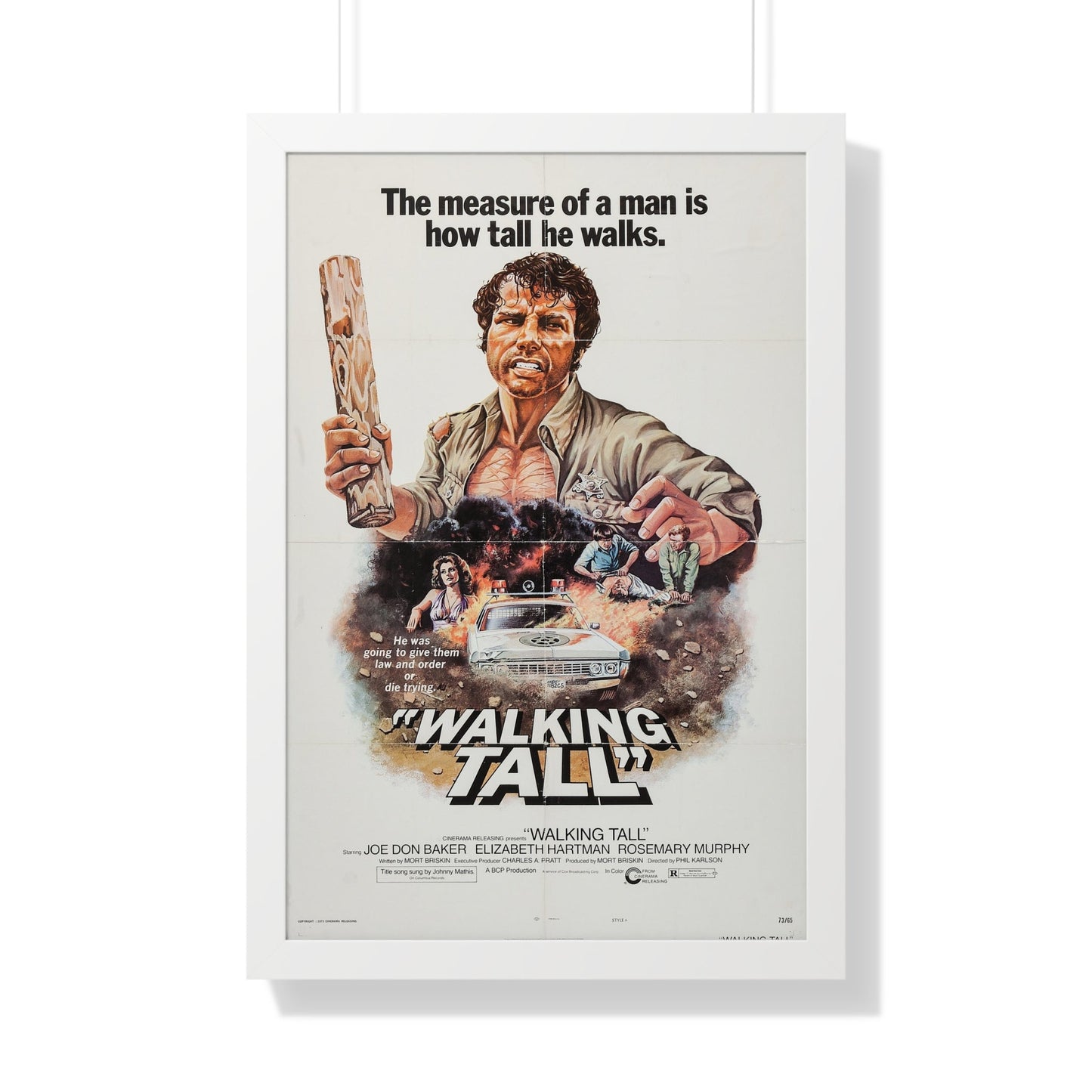 WALKING TALL 1973 - Framed Movie Poster-20" x 30"-The Sticker Space