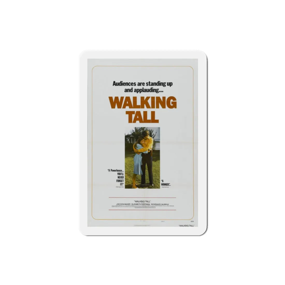 Walking Tall 1973 Movie Poster Refrigerator Magnet 2 Inch - The Sticker Space
