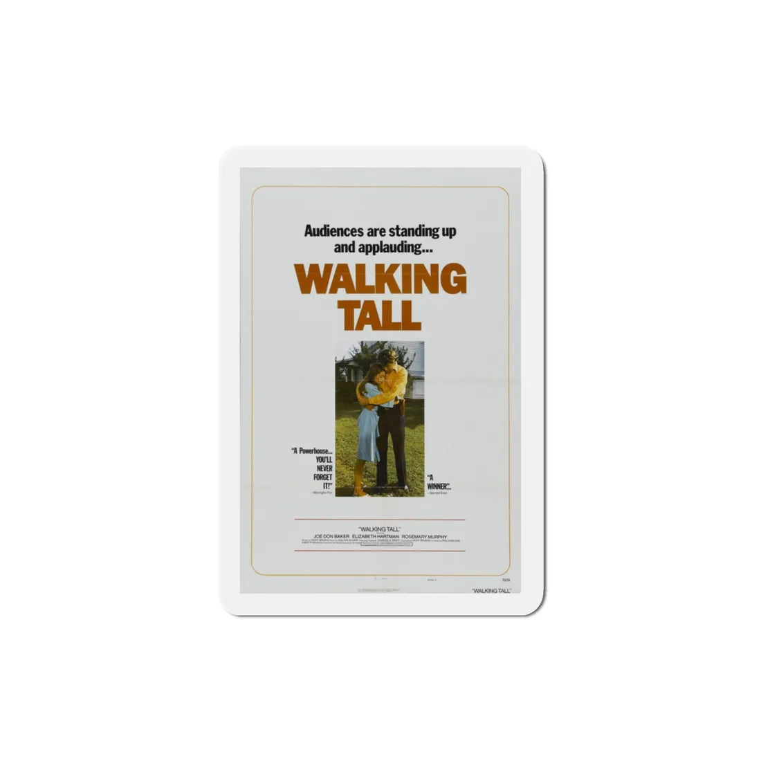 Walking Tall 1973 Movie Poster Refrigerator Magnet 3 Inch - The Sticker Space