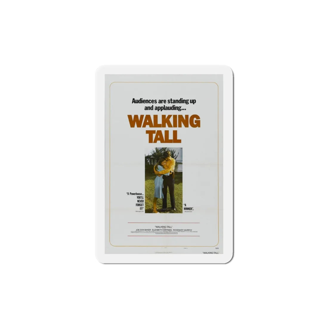 Walking Tall 1973 Movie Poster Refrigerator Magnet 4 Inch - The Sticker Space