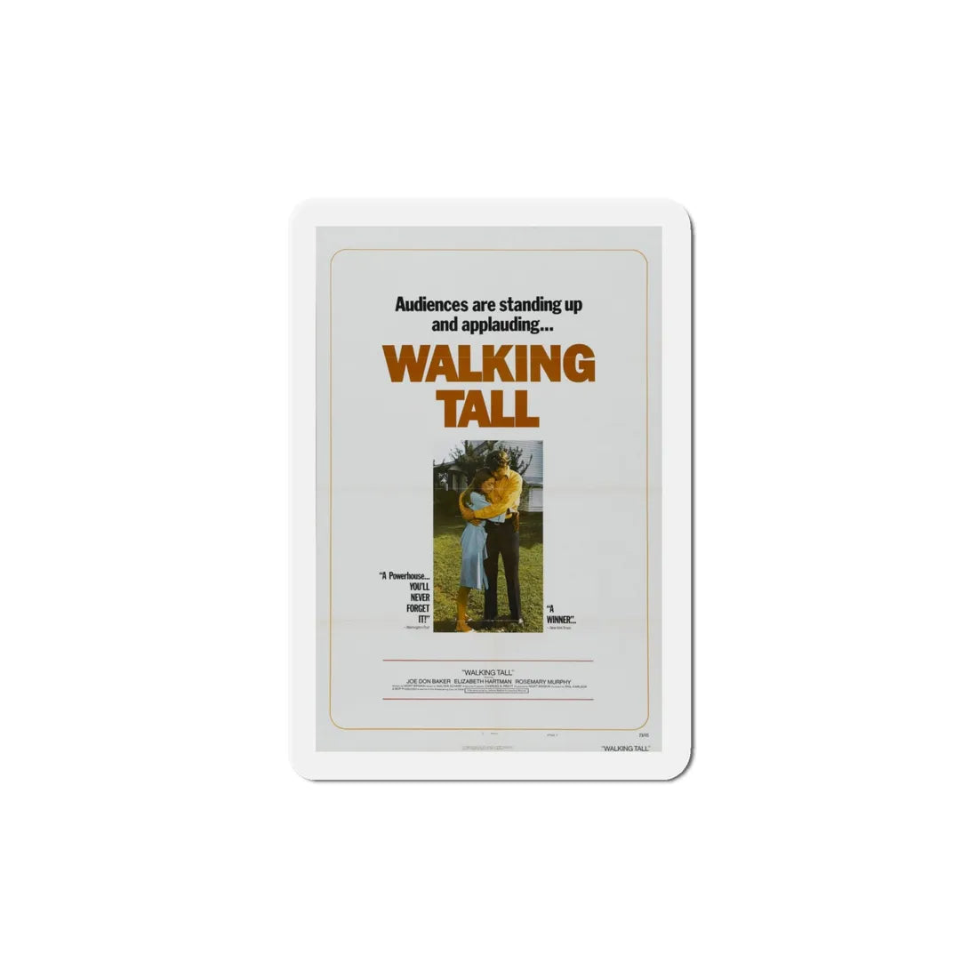 Walking Tall 1973 Movie Poster Refrigerator Magnet 5 Inch - The Sticker Space